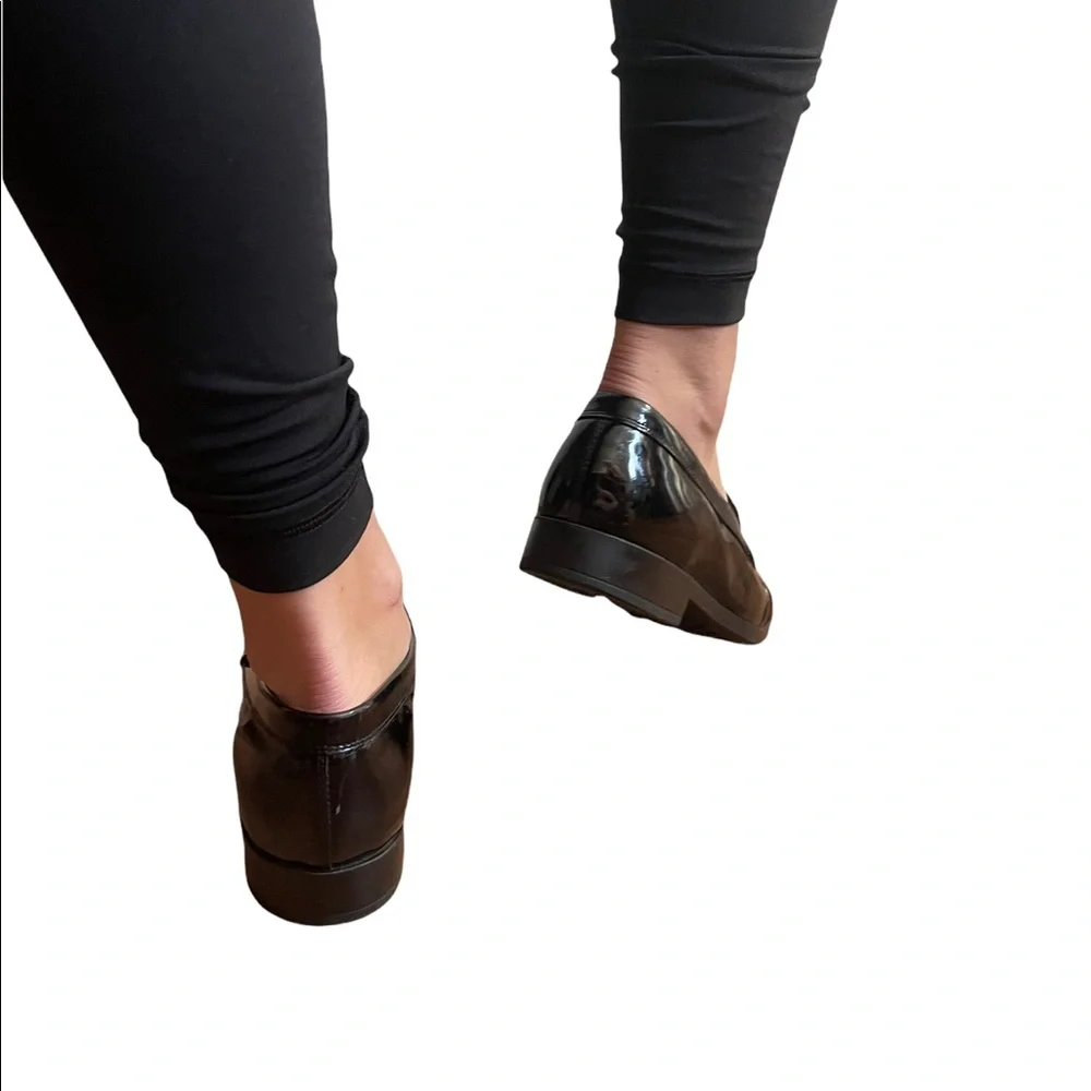 Tods Black Patent Leather Womens Loafers 39 - Picture 15 of 16